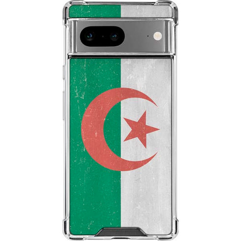 Algeria Flag Distressed Google Pixel 8 Clear Case